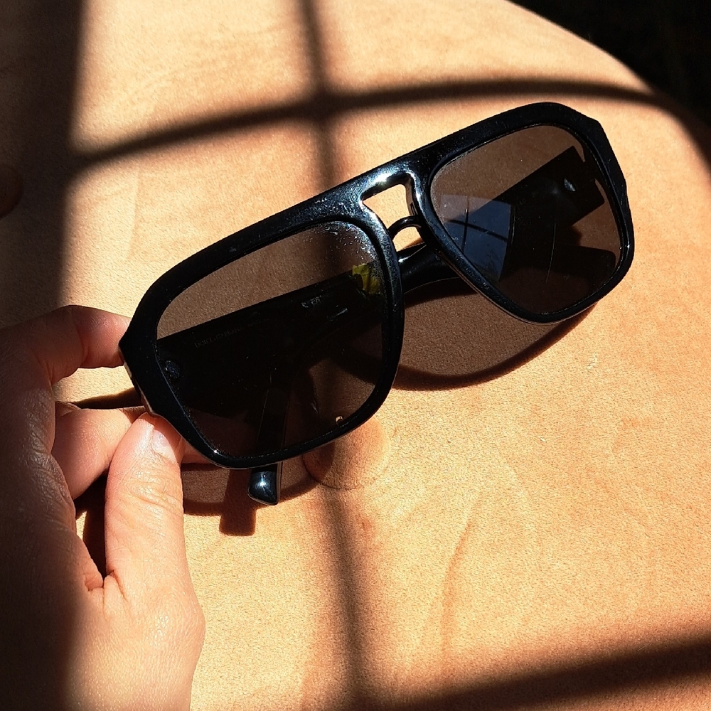 D&G Black Aviator Sunglasses D4403 501/87 58 16